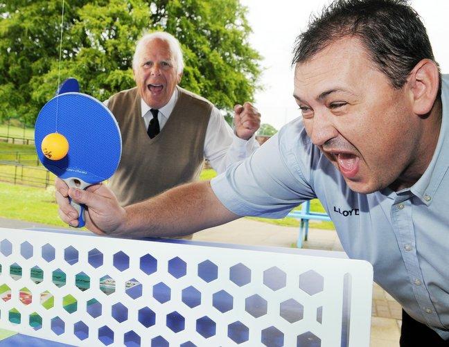 Open air table tennis has arrived in Skipton – and Craven District Council hopes it will be a hit. 
As part of its run-up to next year’s Olympics, the council is introducing al fresco table tennis at Aireville Park. 
