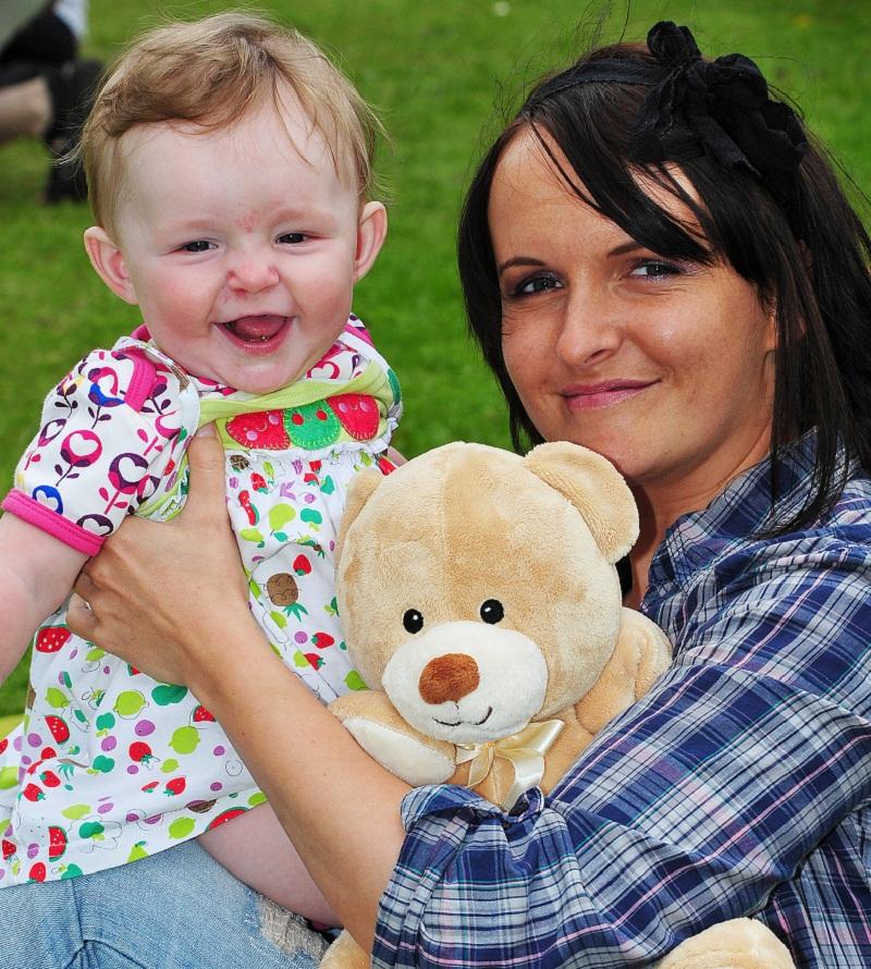 Sofia Kondracki, six months, and her mum Dorta, from Manchester Road area of Bradford.