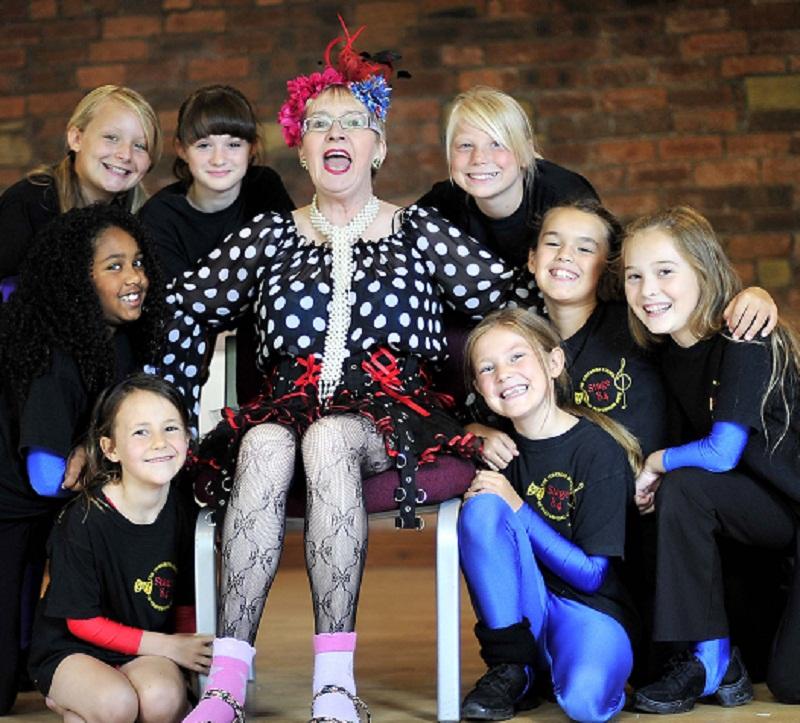 Actress Su Pollard, who will star in rags-to-riches musical Annie at the Alhambra Theatre, met these young actors who will join her in the production.
Nine young pupils at the Stage 84 performing arts school in Idle will play orphans in the show.
