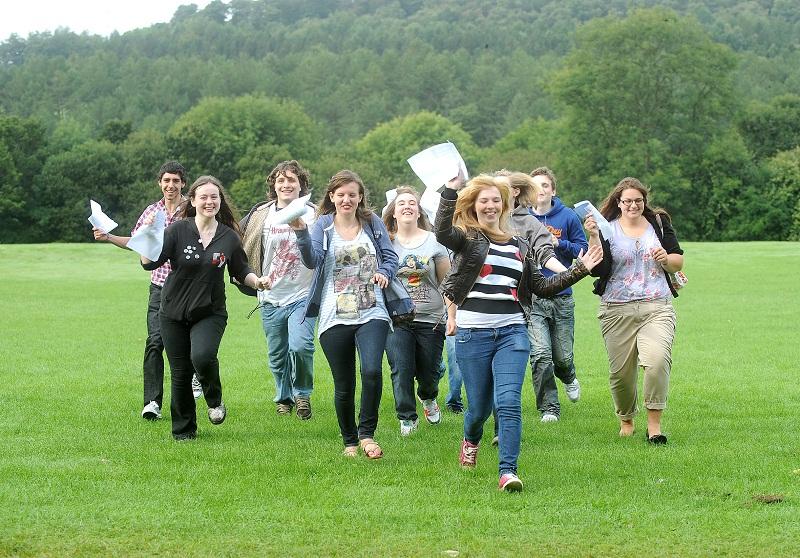 Bingley Grammar School pupils celebrate their outstanding A-level results