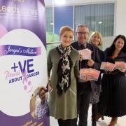 Jacqui with David Roberts (Rothwell Temperance Band), Sharon Link (Leeds Cares) and Tabby Kerwin