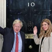 Prime Minister Boris Johnson and his girlfriend Carrie Symonds arrive in Downing Street. Picture: Yui Mok/PA Wire