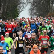 Action from this year's Chevin Chase, where participants even got into festive costume. Picture: Richard Leach