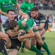 National League Two North clubs Otley and Wharfedale, shown here battling in a derby at the Avenue, have come out in opposition of RFU proposals to restructure the league pyramid. Picture: Ro Burridge