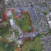 The site where plans for 200 homes are due to be submitted off Westgate, Cleckheaton, which is currently a disused scrubland