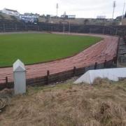 The base layer of the stock car track at Odsal Stadium, in Bradford, is almost complete. Pic: Andy Meredith