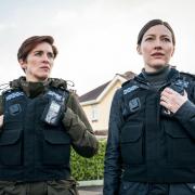 Vicky McClure and Kelly Macdonald in Line of Duty. Pic: PA Photo/BBC/World Productions/Steffan Hill