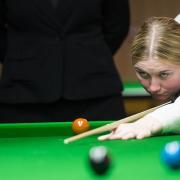 Rebecca Kenna is getting the opportunity to qualify for the world's biggest snooker tournament next week and has been putting plenty of practice in. Picture: WLBSA.