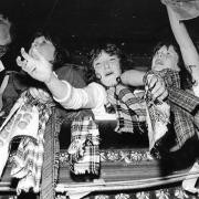 Rollermania: Giddy fans at a Bay City Rollers concert in the 1970s