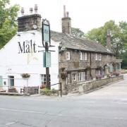 The characterful  Malt pub  in Harden