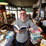 Manager Mike in The Grove Bookshop in Ilkley. Picture by Heidi Marfitt
