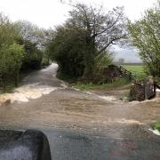 Flash flooding in Settle. Picture Thomas Beresford