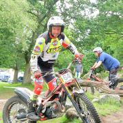 Neil Wright, of Bradford Motor Club, in action at Braisty Woods