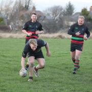 Wibsey scoring a try in their home win over Knottingley last month. Pic: Alex Daniel.