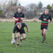 Wibsey scoring a try against Knottingley in January