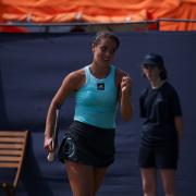Jodie Burrage is into the Ilkley Trophy semi-finals, where she will play fellow Brit Sonay Kartal. Picture: Matthew Appleby
