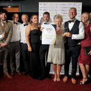 The Pickard Hardware team pick up the Exporter of the Year prize. Managing Director Dale Spencer is fourth from right