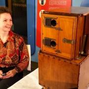 YouTuber and historian Catherine Warr films at the National Science and Media Museum. Picture: Catherine Warr, Yorkshire's Hidden History