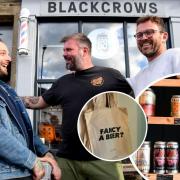 Barber Oliver Crowley, tattooist Adam Hodgson and Jonny Whiteoak have opened Can Do, a craft beer shop, in Bingley. Pictures: Newsquest, Mike Simmonds