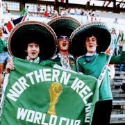 Northern Ireland fans at the World Cup in 1982. Picture: @MotherSoccerNL