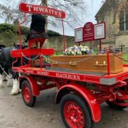 Mr Emmott's final journey was on a horse-drawn dray