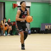 Jordan Whelan scored 23 points for the Dragons as they racked up 93 in total, but that was nowhere near enough to beat a rampant Hemel Storm side. Picture: Kristelle Templonuevo.