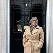 Ridwana Wallace-Laher outside Downing Street