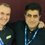 Tony Dook (left) has been fasting along with his colleague at St Luke's, Naz Hussain (right)