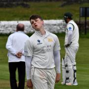 Poor Wilsden captain Sam Mitchell took three wickets and then made double figures with the bat , but his side fell to a thumping defeat against Haworth Road Meths.
