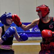 Siobhan Haley (red) won by unanimous decision against Karerra Jardine.