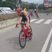Jimmy Lund in cycling action out in Spain earlier this year.