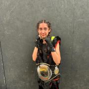 Saleena Razak after her Midlands Box Cup victory