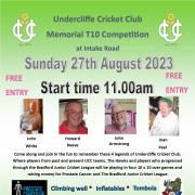 Undercliffe CC's memorial day poster