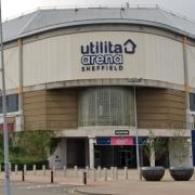 Sheffield Utilita Arena where ice hockey player Adam Johnson died in a 'freak accident'.