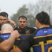 Salem skipper, Christian Baines (centre), set up his side's first try