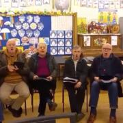 The Bradford Ukrainian Choir performed a charity version of the Ukrainian freedom song.