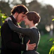 Mia Wasikowska stars as Jane Eyre with Michael Fassbender as Edward Rochester in Jane Eyre. Pic: PA