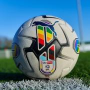 The ball that will be used this weekend across the EFL. Photo: EFL