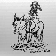 Only surviving image of John Wroe, riding a donkey