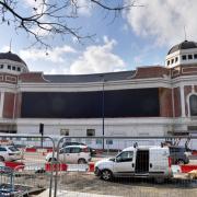 The grand screen now installed at Bradford Live, formerly the Odeon theatre