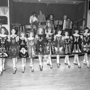 Irish dancers at Queens Hall, Bradford, in 1988. Pic: Peter Fawcett