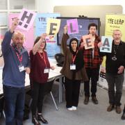 The Leap team with some of the creative people who have received funding for their projects