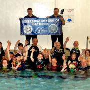 Members of Bradford Sub Aqua Club get together in the water, 2013