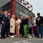 A gathering for City of Culture at the University of Bradford stadium, Valley Parade