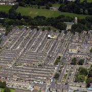 Aerial view of the World Heritage Site of Saltaire