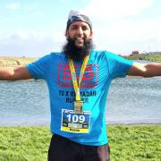 Bradford man Nazim Ali has raised nearly £80,000 by running the Fleetwood Spring 10k