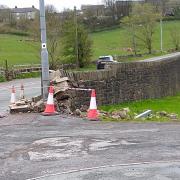 The scene of a tragic crash on Baldwin Lane, Clayton, after which a woman has died.
