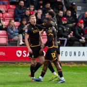 Brad Halliday hollers with joy after scoring City's winner