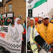 The Palestine march in Bradford