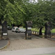 The Stanningley Road entrance to Armley Park, in Leeds